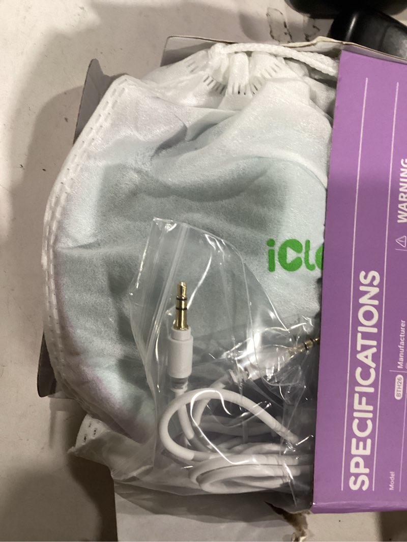 Condition photo showing Good Condition for iClever BTH26 Active Noise Cancelling Headphones for Kids, 60H Play Time, Safe Volume 80dBA, Type C Fast Charging, Bluetooth5.4, Kids Bluetooth Headphones with Mic AUX Cord for iPad Airplane, Purple