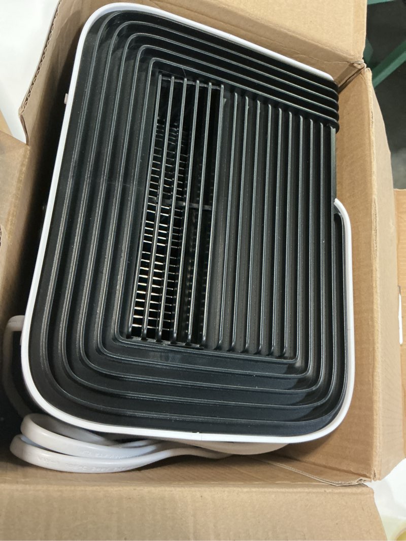 Condition photo showing New/Like New for ubbo 95oz dehumidifiers for home, 1000 sq.ft dehumidifier with drain hose - auto shut off, timer, sleep mode & drain hose - 7 color light for bedroom, bathroom, rv - white