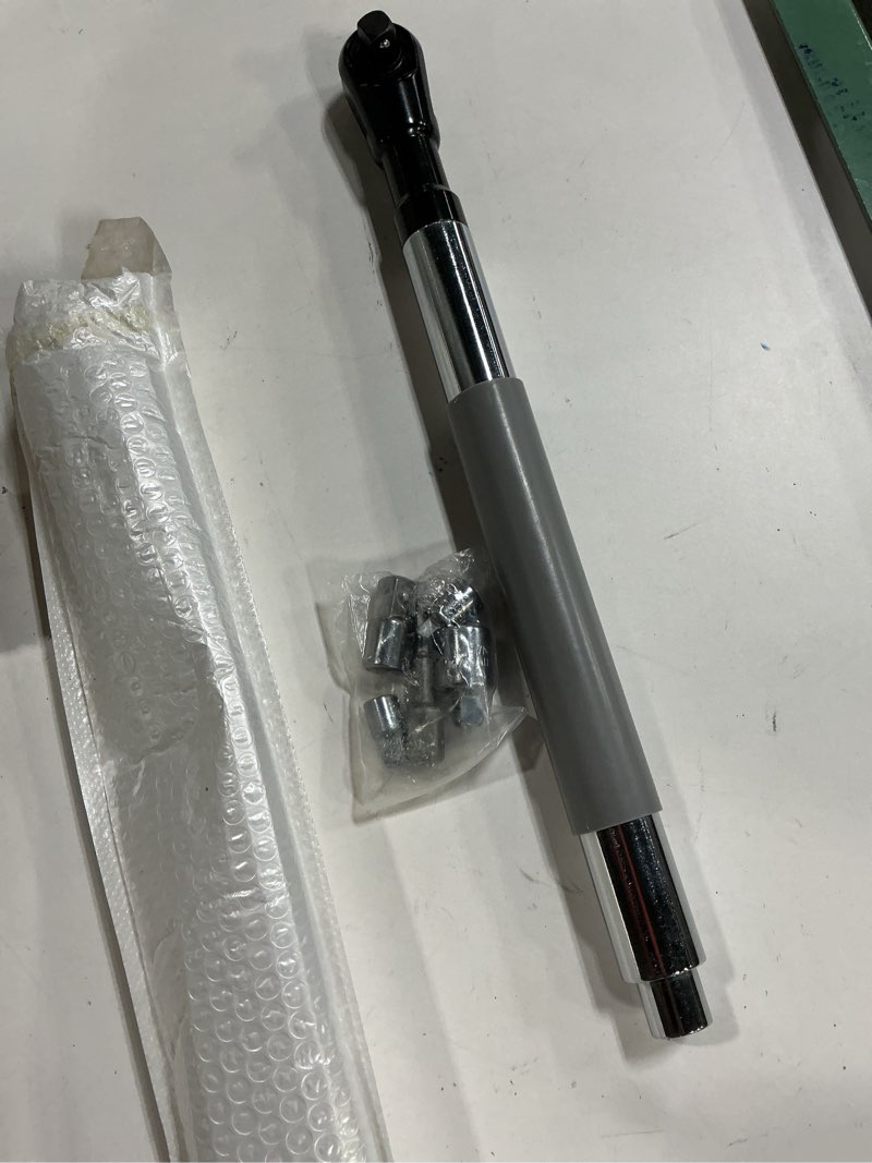 Condition photo showing New/Like New for Offset Extension Wrench for Electric Drills and Impact Wrenches, ratchet extension includes 4 Socket Sleeve Adapters and 1/2" 3/8" 1/4" Electric Drill Adapter, Slim for Tight Spaces, Tungsten Steel