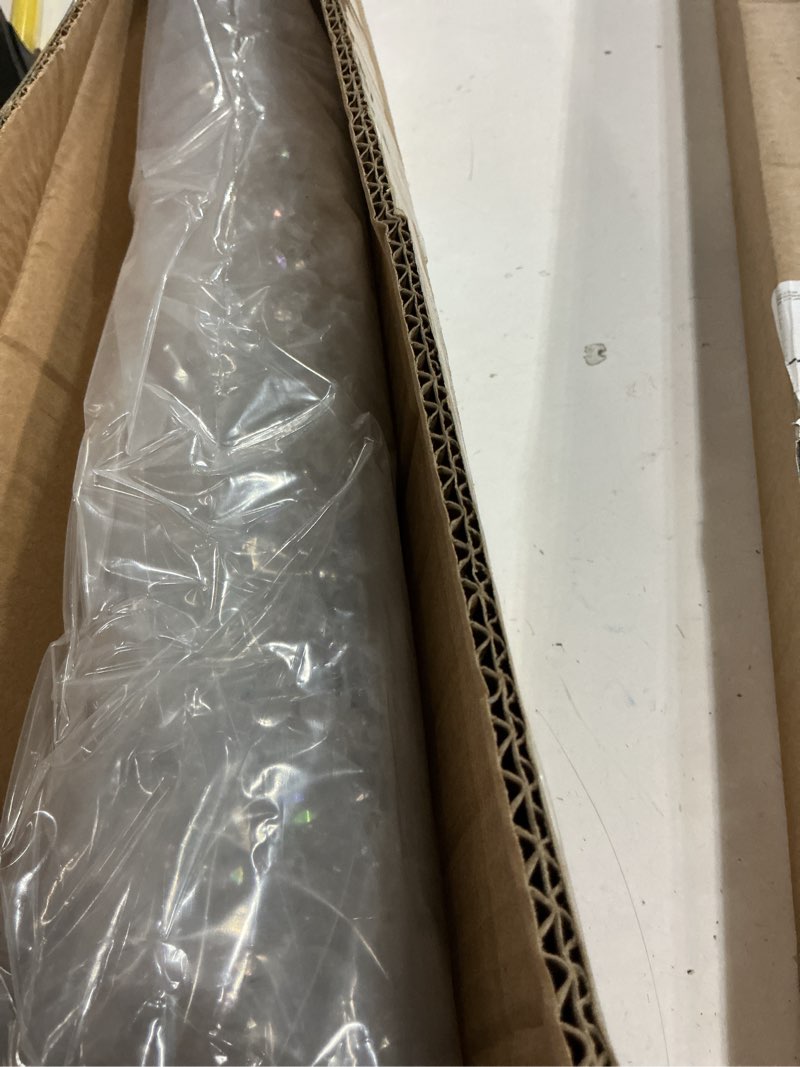 Condition photo showing New/Like New for boshen 3ftx6.5ft crystal beaded curtain door beads 36 strands clear acrylic beads hanging room divider crystal iridescent diamond cut curtain doorway curtain for room doorway divider party decor crystal iridescent-36 strands (1 pack)