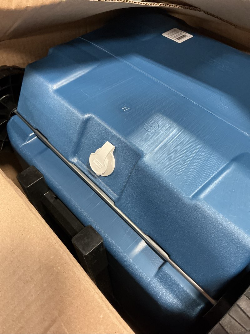 Condition photo showing Good Condition for coleman xtreme rolling cooler with wheels, extra-walled insulation keeps ice up to 5 days, portable wheeled hard chiller blue cooler