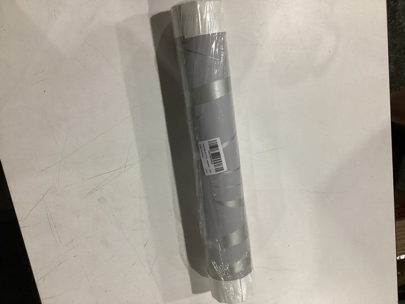 Condition photo showing Good Condition for peel and stick wallpaper, length 20.8" width 393" per roll, non-woven 3d modern print embossed stripe fashion wallpapers for livingroom, bedroom, kitchen and bathroom, silver grey