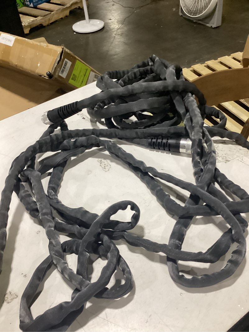 Condition photo showing As Is for zero-g teknor apex 5/8-in x 50-ft premium kink free woven gray hose