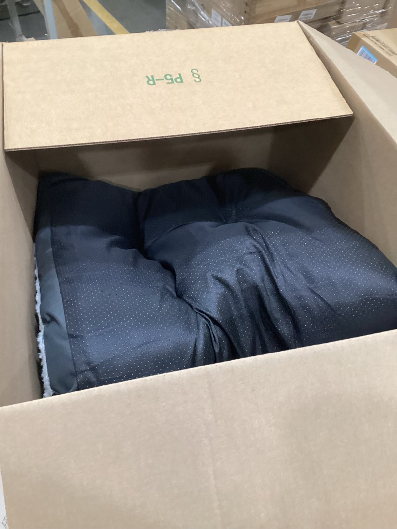 Condition photo showing Good Condition for POCBLUE Deluxe Washable Dog Bed for Large Dogs Dog Crate Mat 35 Inch Comfy Fluffy Kennel Pad Anti-Slip for Dogs Up to 60 lbs, 35" x 23", Grey 35.0"L x 23.0"W x 3.5"Th Grey