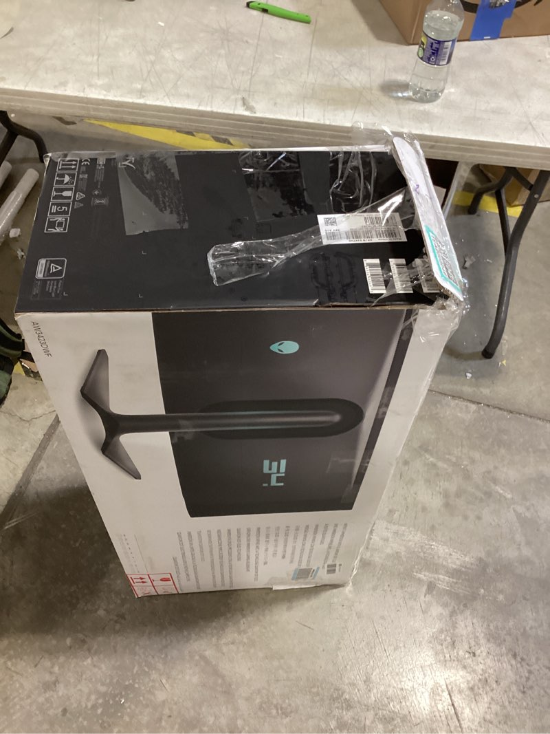 Condition photo showing New/Like New for Alienware AW3423DWF Curved QD-OLED Gaming Monitor - 34-inch Quantum Dot OLED 0.1Ms 165Hz 21:9 Curved Display, 99.3% DCI-P3 Color Gamut, VESA DisplayHDR True Black 400, AMD FreeSync Premium Pro - Black