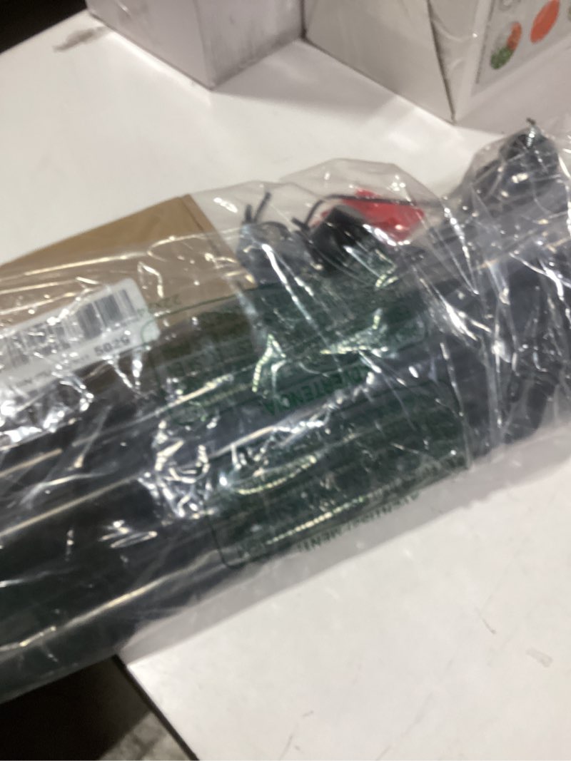 Condition photo showing As Is for 2 Pack Curtain Rod 32 to 58 Inches (2.6 to 4.8 ft), USFOOK 7/8 Inch Telescoping Splicing Curtain Rods for Windows 20 to 53 Inch, Black Drapery Rod with Leaf Finials Black 32-58"(2 pack)