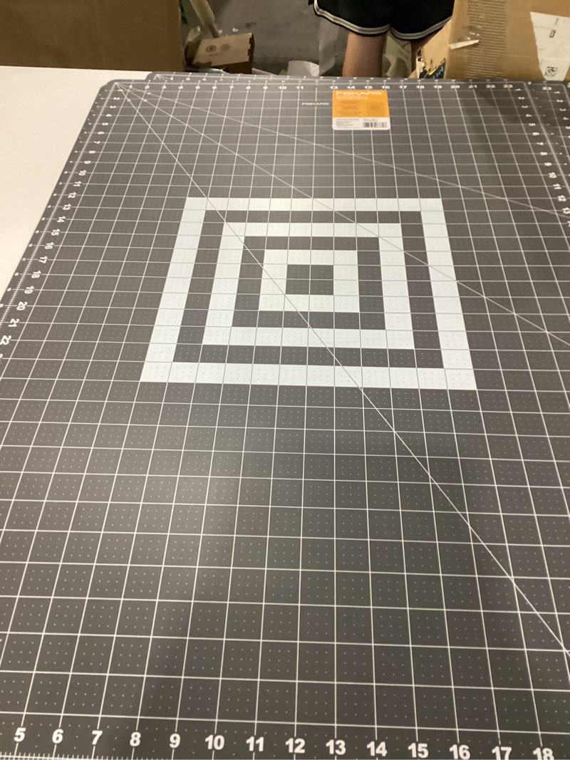 Condition photo showing New/Like New for fiskars 24" x 36" self healing cutting mat, extra large double-sided grid | quilting, sewing & craft cutting board, with 30 45 60 degree bias lines for fabric paper and diy projects gray 24"l x 36"w