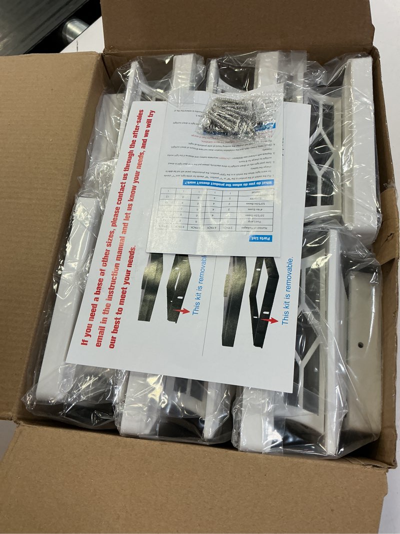 Condition photo showing New/Like New for volisun solar post cap lights: 6 - pack outdoor deck post cap lights white for dock fence waterproof 2 color modes,4x4/6x6 wooden/vinyl posts 6 pack white