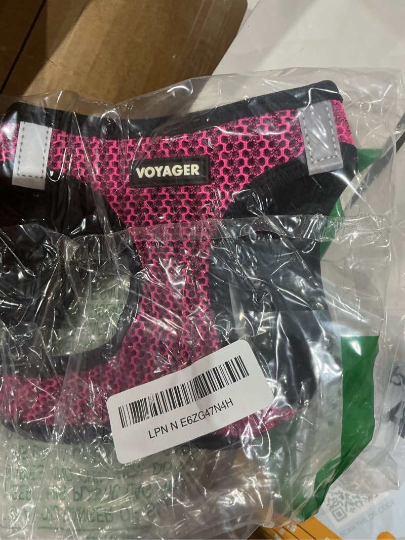 Condition photo showing Good Condition for boomiboo dog harness with leash set, no pull adjustable reflective step-in puppy pet vest harnesses for small medium large dogs and cats,pink xs xs(chest:12"-14") pink