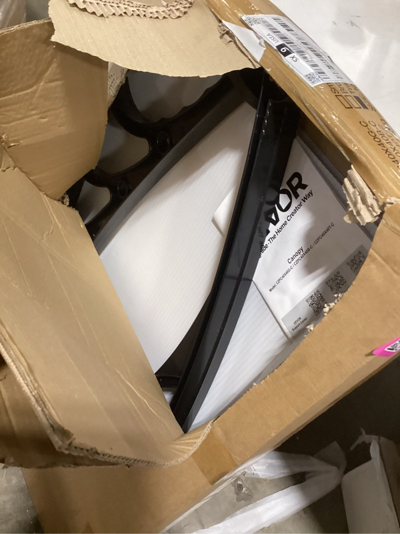 Condition photo showing As Is for amazon basics magnetic dry erase whiteboard, 35"w x 23"h, black wooden frame, wall-mounted for writing and presentation black/white 35"w x 23"h