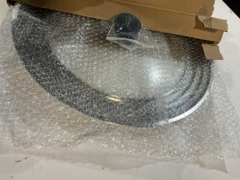 Condition photo showing New/Like New for 13-14-15 in Universal Pan Lid, Extra Large Stainless Steel Pot Lid for Pots, Pans, Skillets, Replacement Frying Pan Lid with Heat Resistant Silicone Knob, Dishwasher Safe 13", 14" & 15"