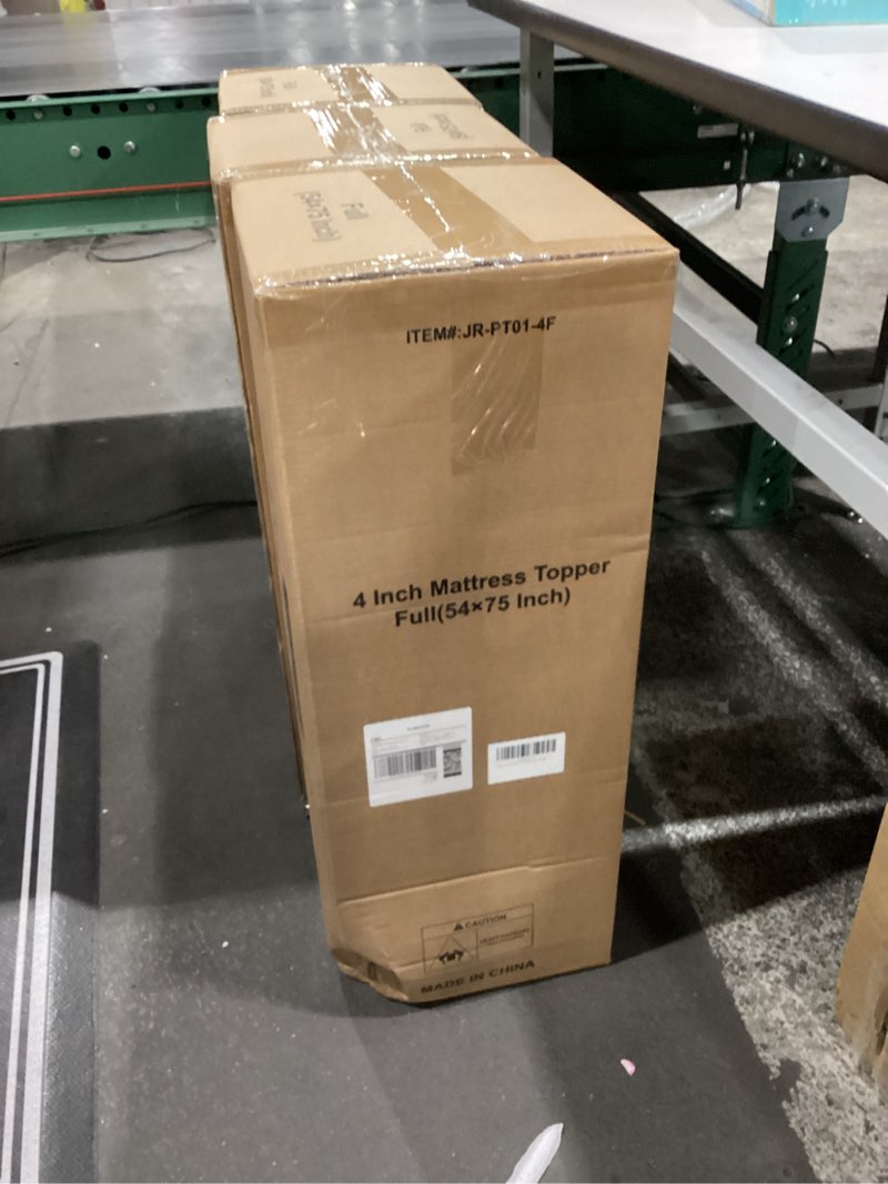 Condition photo showing New/Like New for Full Size Dual Layer 4 Inch Memory Foam Mattress Topper, 2 Inch Gel Memory Foam, 2 Inch Cooling Pillow Top Mattress Topper Cover, Soft Fluffy & Pressure Relief & Medium Support Full 2.5" Memory Foam + 2" Pillow Top Mattress Pad Cover