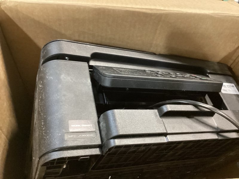 Condition photo showing As Is for brother work smart 1360 wireless color inkjet all-in-one printer with automatic duplex printing and 1.8” color display | includes refresh subscription trial(1) (mfc-j1360dw) (uses lc501 series inks) current model: mfcj1360dw new