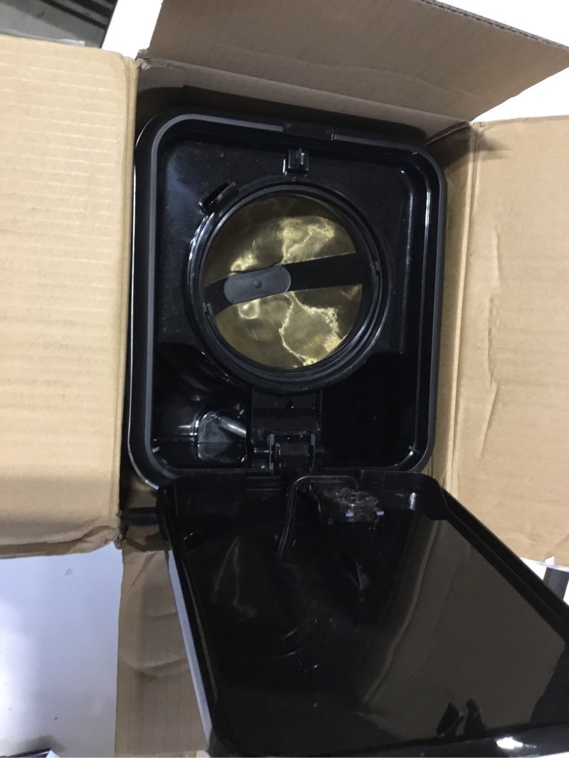 Condition photo showing As Is for mr. coffee 14 cup programmable coffee maker stainless steel