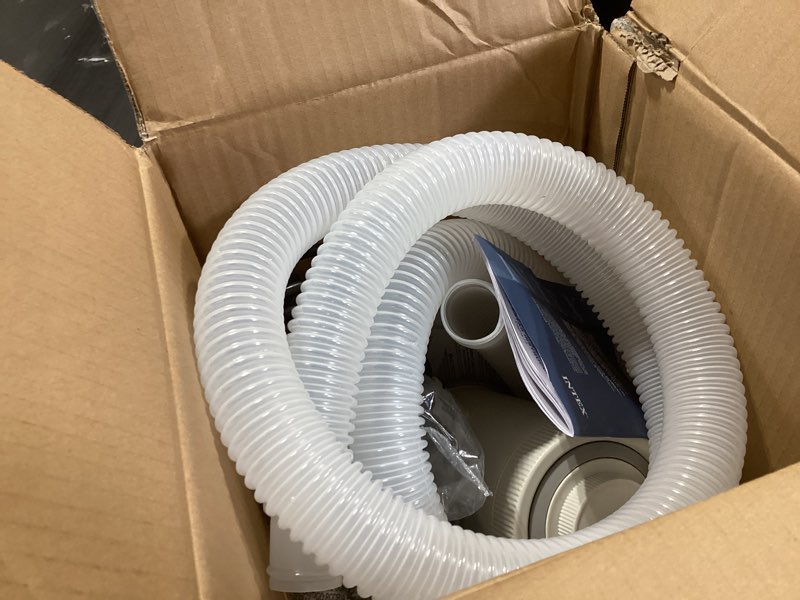 Condition photo showing Good Condition for intex c1000 cartridge filter pump for agp: 1000 gph pump flow rate - cartridge gauge indicator - hydroaeration technology - includes type a filter cartridge - turnover rate/system flow 750 gph 1,000 gallons per hour white