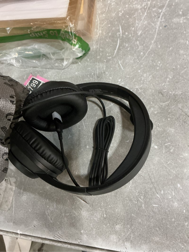 Condition photo showing Good Condition for aoc usb headset with microphone for pc, over-ear wired headphones with mic, noise-cancelling boom, 40mm audio drivers, usb-a/c compatibility for office, call centers & online meetings (black)