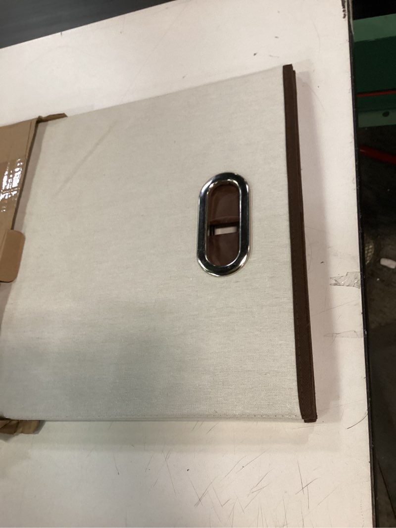 Condition photo showing Good Condition for Amazon Basics Rectangular Foldable Laundry Basket Hamper, Beige,Brown