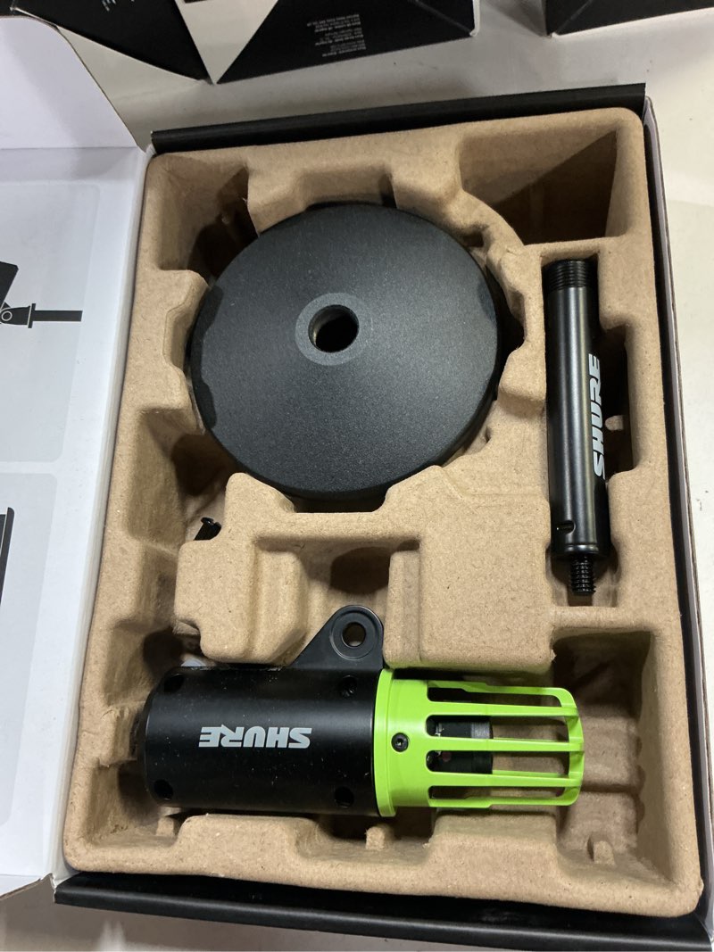 Condition photo showing As Is for shure mv6 gaming microphone, dynamic usb pc mic for video games & streaming - desktop stand, background noise cancellation, tap-to-mute & 3.5mm output for real-time headphone monitoring