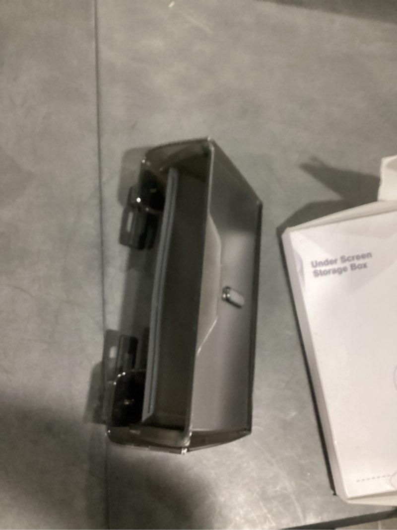 Condition photo showing Good Condition for reevaa upgraded tesla model y hidden under screen storage box for model y 2020-2026 (fit new model y juniper) [one-tap open & stable installation] model y accessories, center console organizer tray