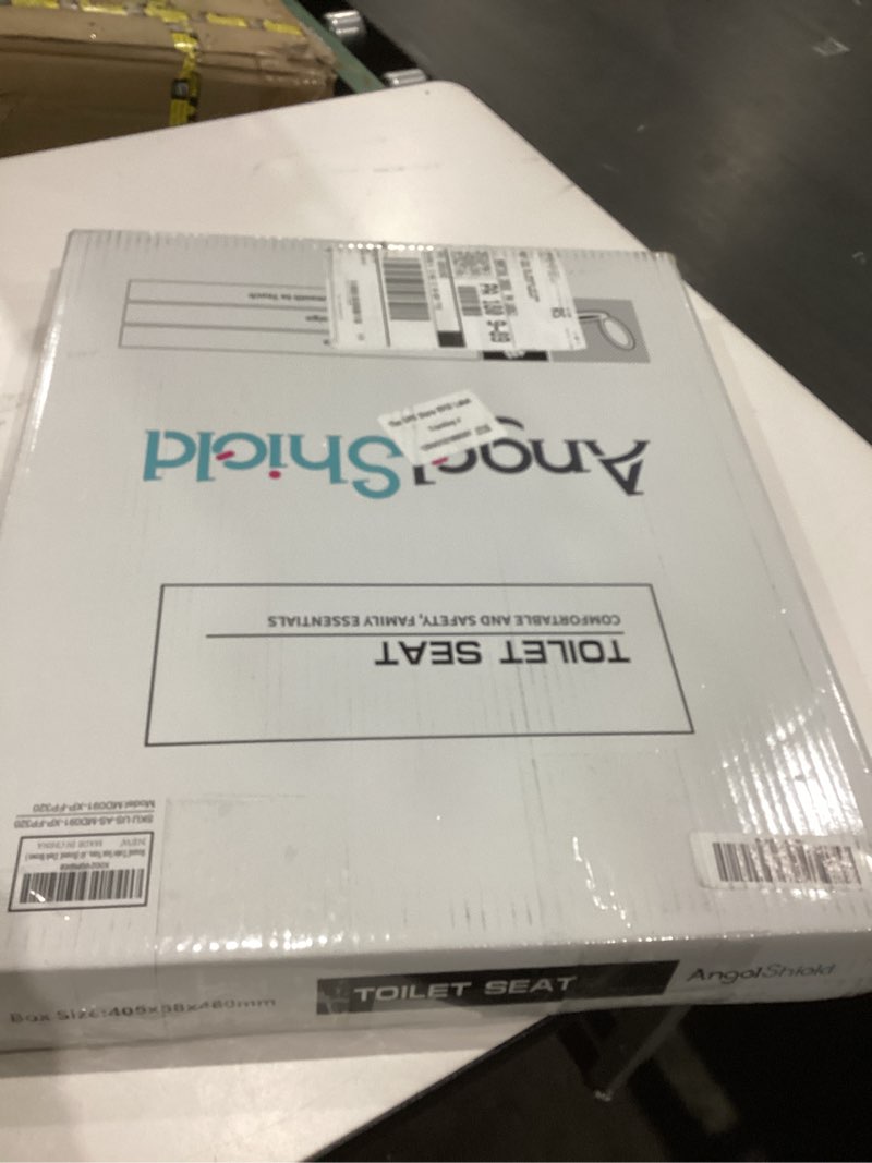 Condition photo showing Good Condition for Round Toilet Seat Molded Wood Toilet Seat with Zinc Alloy Hinges, Easy to Install also Easy to Clean, Anti-pinch Wooden Toilet Seat by Angol Shiold (Round, Dark Brown) Zinc alloy Dark Brown