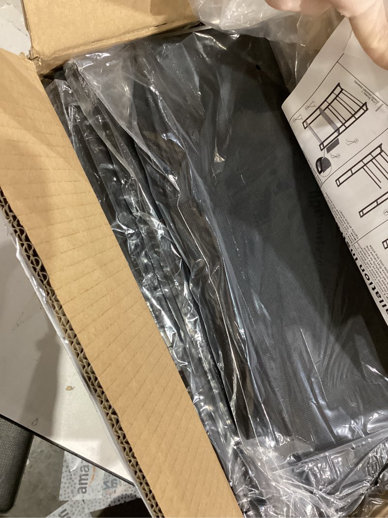 Condition photo showing As Is for 3 Drawer Narrow Dresser Side End Table Small Spaces, Slim Nightstand Bedside Sofa Table with Wheels, Space Saving Skinny Thin Couch Desk with Storage Bag for Bedroom Living Room Bathroom,Black Rustic Brown 3 Drawers