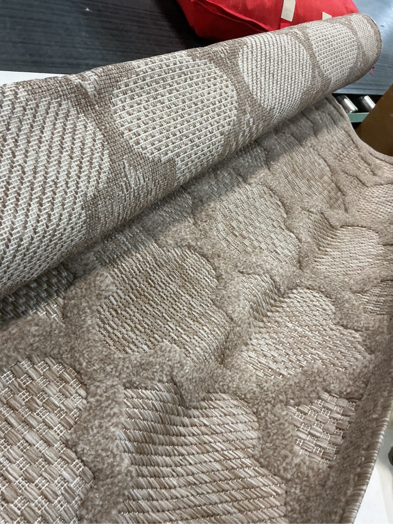 Condition photo showing Good Condition for nourison modern trellis indoor/outdoor area rug