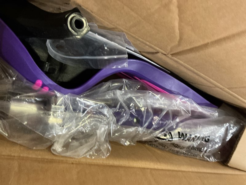 Condition photo showing As Is for Gotrax KS1 Kids Kick Scooter, LED Lighted Wheels and 3 Adjustable Height Handlebars, Lean-to-Steer & Widen Anti-Slip Deck, 3 Wheel Scooter for Boys & Girls Ages 2-8 and up to 110 Lbs Purple