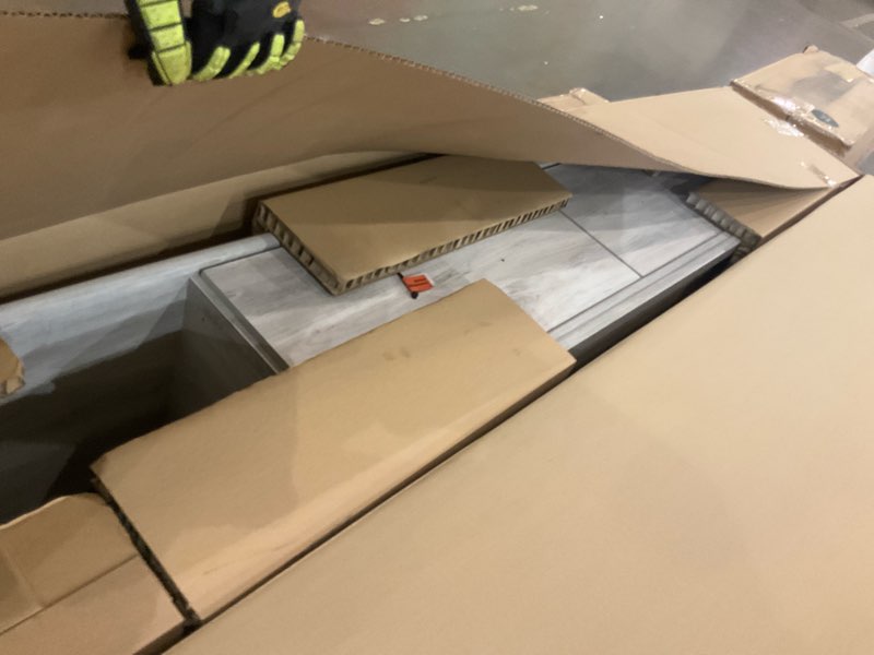 Condition photo showing As Is for twin / full under bed storage