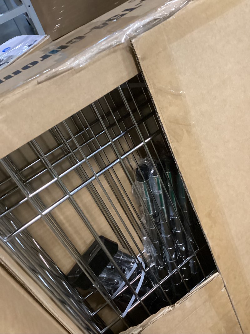 Condition photo showing Good Condition for bestoffice 4 shelf wire shelving height adjustable metal shelving for 1000 lbs capacity chrome