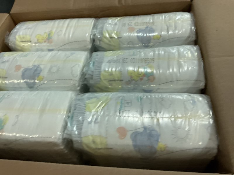 Condition photo showing New/Like New for pampers swaddlers diapers, size 4 (15-34 lbs), 150 count, absorbent, keeps baby dry and comfortable, skin safe disposable baby diaper (packaging may vary) size 4 150