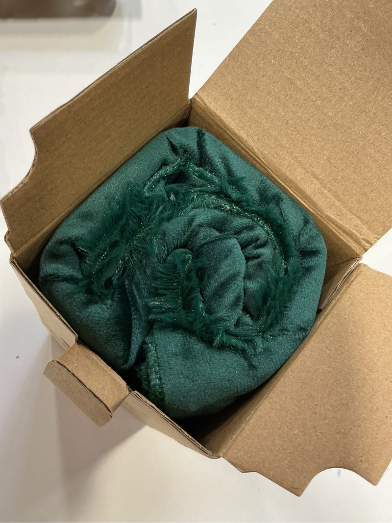 Condition photo showing Good Condition for UGASA Christmas Decorative Pillow Covers 18x18 Inch Soft Plush Faux Fur Jacquard Throw Pillows Pillowcases for Couch Sofa Holiday Festivals Winter Home Decor Set of 2 Dark Green 18" x 18" (Pack of 2) A-dark Green
