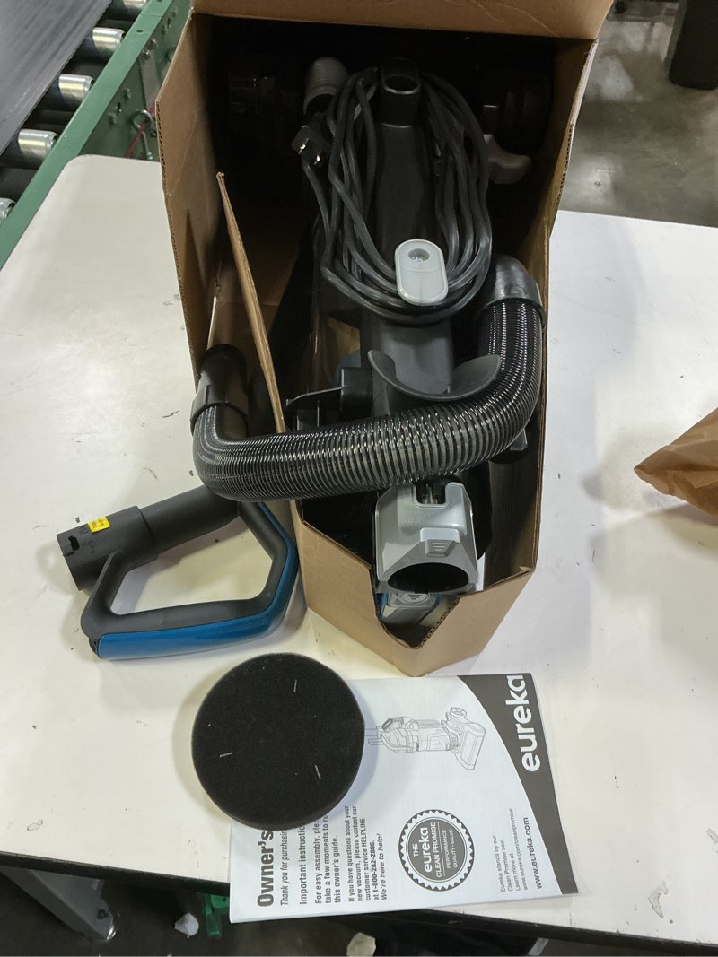 Condition photo showing Good Condition for eureka airspeed ultra-lightweight compact bagless upright vacuum cleaner, replacement filter, blue