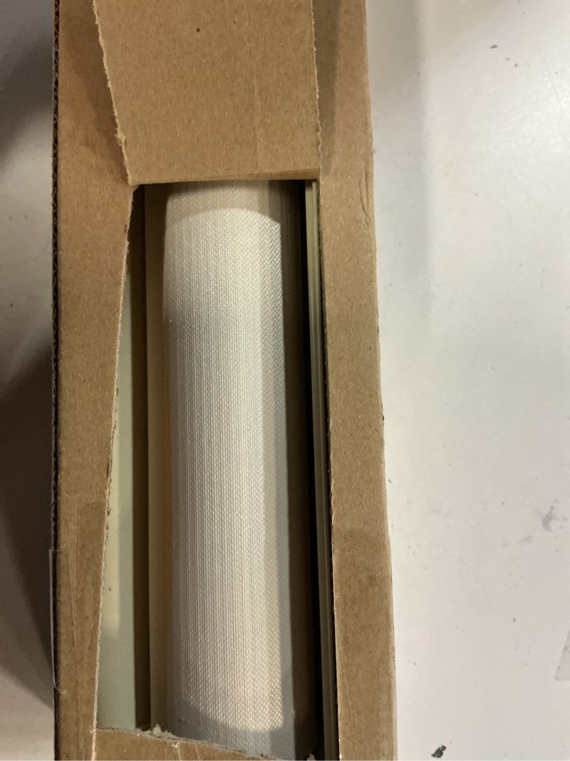 Condition photo showing New/Like New for ChrisDowa Cordless Zebra Blinds for Windows, Dual Layer Free-Stop Light Filtering Window Roller Shades, Pull Down Privacy Zebra Shades for Home, Office, Bedroom, Door (35" W x 72" H, Beige) 35"W x 72"H Beige