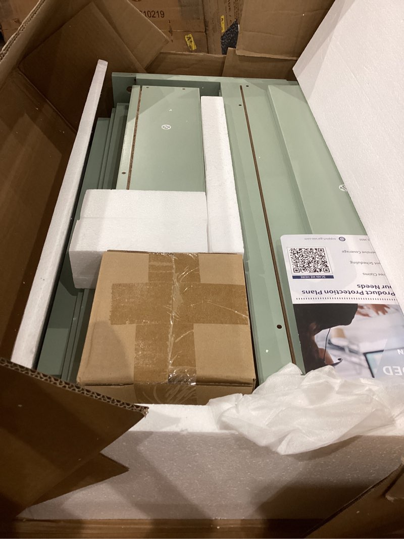 Condition photo showing As Is for garvee chest of drawers 3-drawer storage cabinet green compact and modern organizer