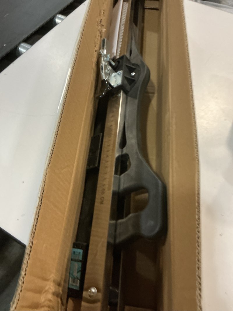 Condition photo showing Good Condition for foldable drywall cutting tool, hand push gypsum drywall cutter, suitable for 3/8-inch &1/4-inch drywall,1.5 to 61cm blade adjustable gypsum board cutter, dual-scale laser ruler(in & cm)