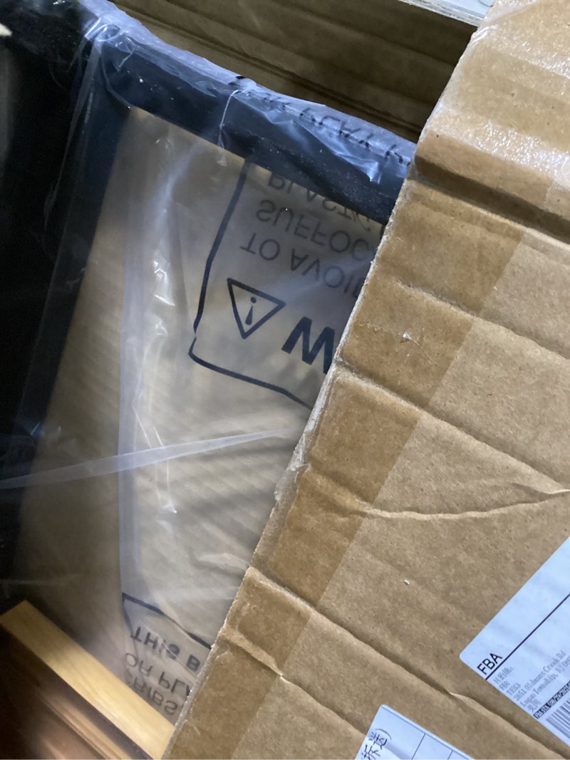 Condition photo showing Good Condition for HillhutApex 3 Step Foldable Aluminum Step Ladder with Handgrip, Anti-Slip Wide Pedal, 330 lbs Capacity, Lightweight & Portable for Home, Kitchen, Office (Black & Woodgrain) Black&woodgrain 3 Step