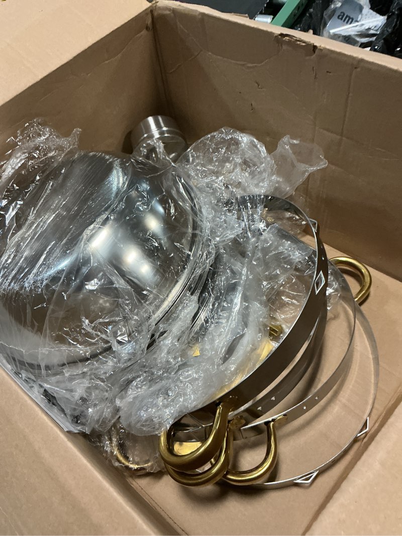 Condition photo showing Good Condition for 6qt chafing dishes for buffet 4 pack, round dish buffet servers and warmers 304 stainless steel food warmers for parties weddings, catering buffet catering events, chafers servers sets, gold & silver