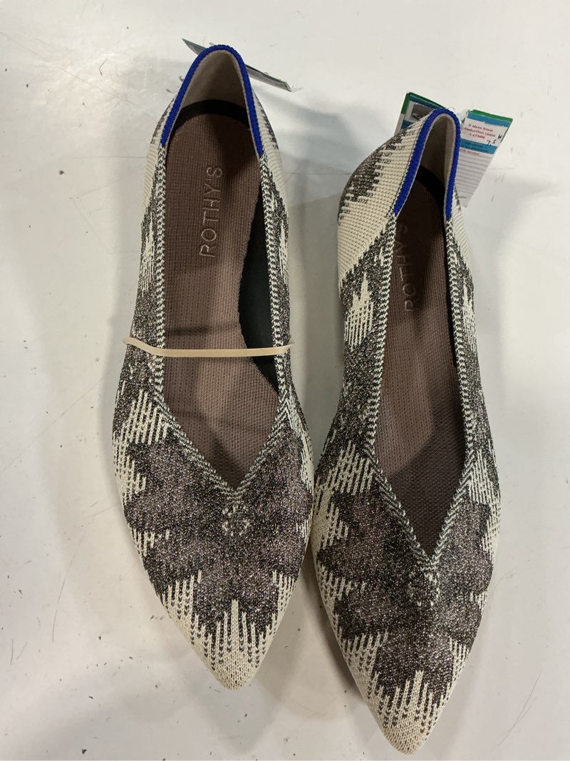 Condition photo showing Good Condition for the point ii in opal | women's flats | rothy's  7.5