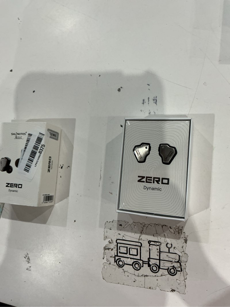 Condition photo showing As Is for linsoul 7hz salnotes zero hifi 10mm dynamic driver in-ear earphone iem with metal composite diaphragm stainless steel faceplate detachable 2pin ofc cable (black, with mic, 3.5mm) with mic, 3.5mm black
