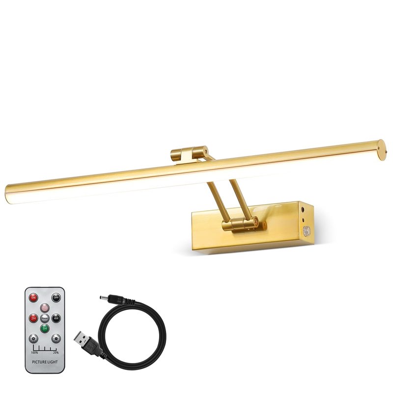 Wireless Picture Light,5000mAh Battery Operated Picture Light with Remote, Art