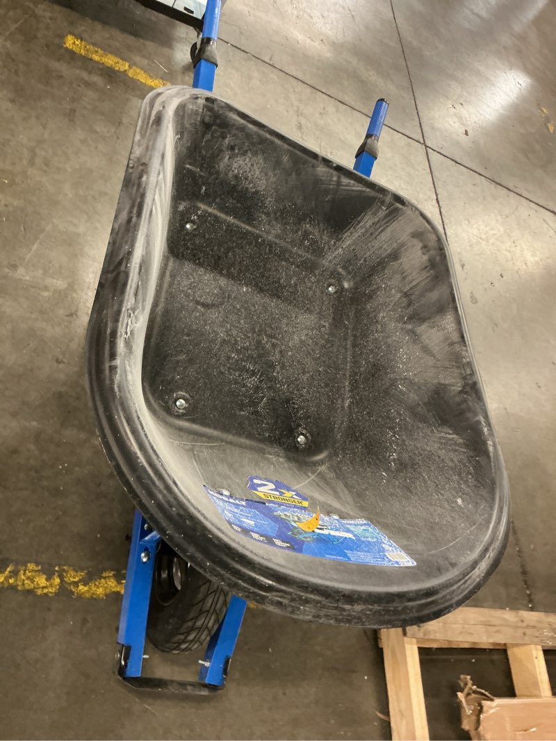 Condition photo showing As Is for kobalt wheel barrow