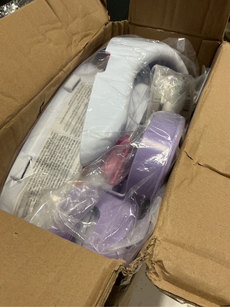 Condition photo showing Good Condition for Infantino Music & Lights 3-in-1 Discovery Seat & Booster, Toddler Booster Seat for Dining Table or Kitchen Chair, Baby Activity Center & Snack Tray, Lavender Lavender Seat