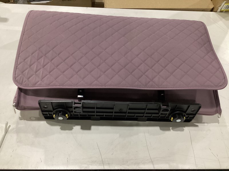 Condition photo showing New/Like New for everything mary xxl rolling sewing machine case – black quilted craft bag with 4 wheels – spacious storage organizer with pockets for sewing & craft supplies xxl black quilted