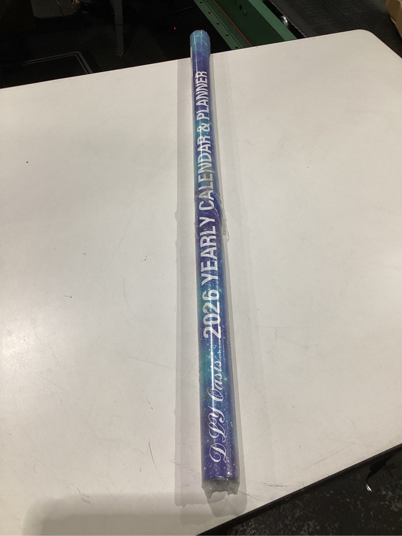 Condition photo showing New/Like New for 32" x 48" 2026 Wall Calendar Dry Erase - Large Starry Sky Calendar Wet & Dry Erasable Laminated 12 Month Annual Yearly Planner, Reversible, Horizontal/Vertical, Blue