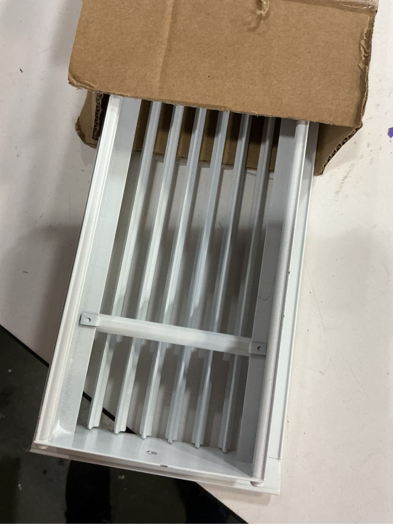 Condition photo showing Good Condition for Linear Bar Air Grille 48" X 4", Aluminum Air Supply/Return Grilles,Easy Air Flow,Removable Grille/Door-HVAC Air Vent Cover,White[Outer Dimensions: 48.8"w X 4.8"h]