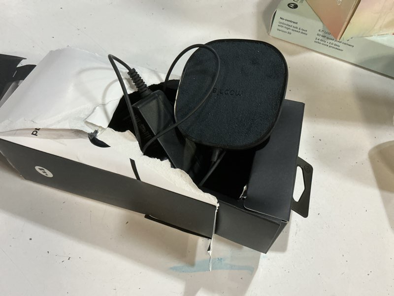 Condition photo showing As Is for mophie wireless charging pad 15w wireless charger with ac power adapter included - compatible with iphone, samsung galaxy, note, pixel devices - black