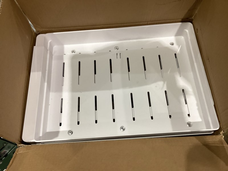 Condition photo showing Good Condition for 2 Pack Pull Out Cabinet Organizers Expandable, Plastic Slide Out Drawers for Kitchen, Bathroom, Pantry, Under Sink Storage, Pull Out Drawers Fixed with Adhesive Nano Film (White, 11.6''-17.5'') White 16.9"D x 11.6"~17.5"W(2Pack)