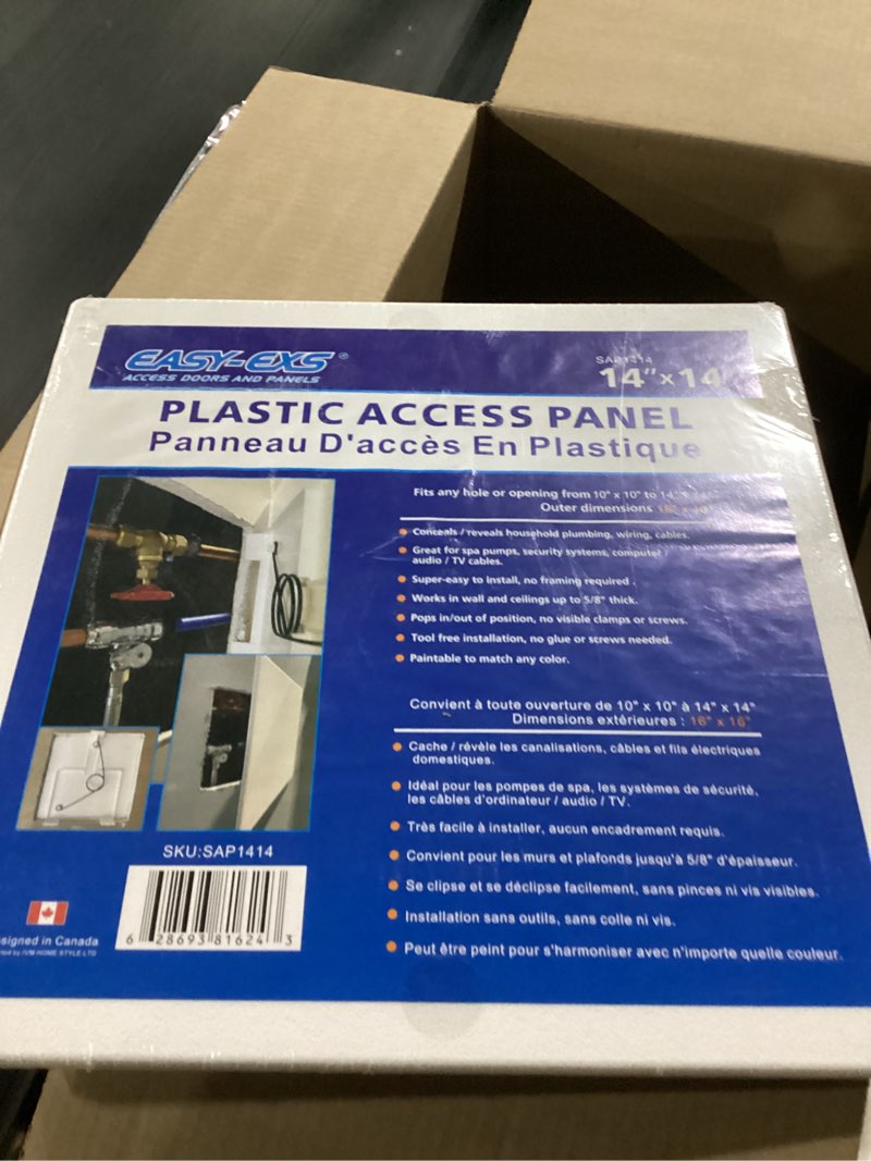 Condition photo showing Good Condition for access panels spring-fit 14"x14" (external 16"x16") square (sap1414) for drywall, celing, electrical, plumbing hole covers 14"x14" - 1 pcs