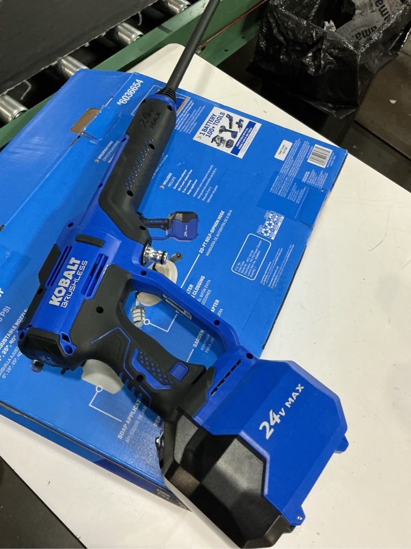 Condition photo showing Good Condition for kobalt 700-psi 0.8-gpm cold water battery outdoor power cleaner with 1 spray tips
