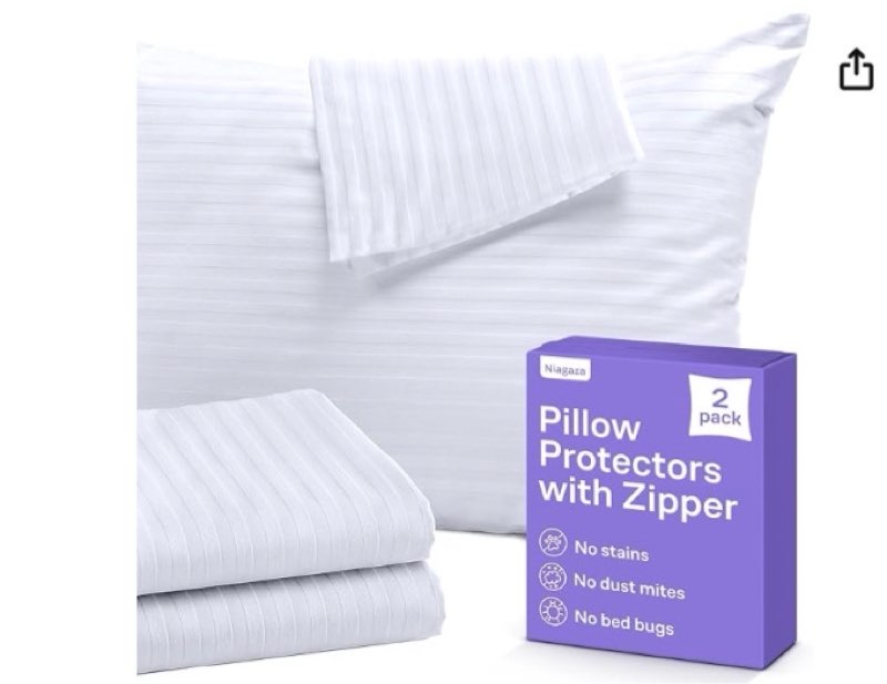 almohada de tamaño King de 20 x 36 pulgadas, denso tejido de satén de algodón, alta cantidad de hilos: 400, cremallera, calidad de hotel, no ruidosos